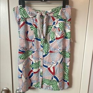 Colorful Patterned Women's Skirt